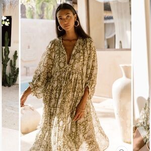 Daughters of India Kyra MIDI Dress in Olive